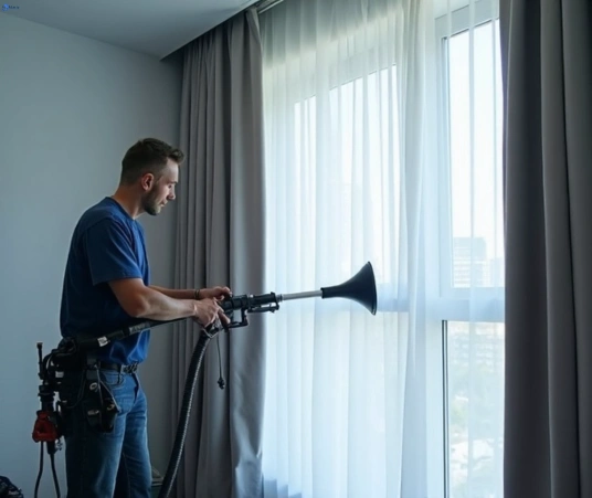 Professional drapes cleaning process tools Matty Curtain Cleaning minto-heights-nsw